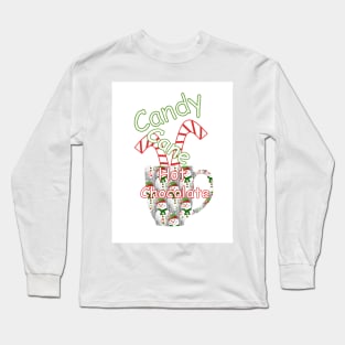 Candy Cane Hot Chocolate Long Sleeve T-Shirt